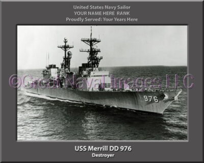 USS Merrill DD 976 Personalized Navy Ship Photo
