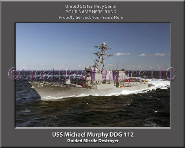 USS Michael Murphy DDG 112 Personalized Navy Ship Photo