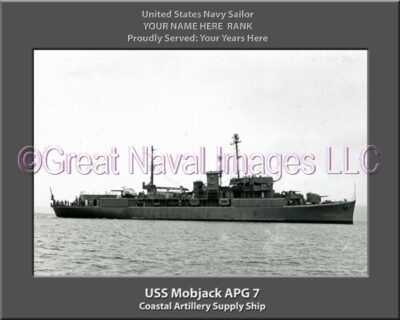 USS Mobjack APG 7 Personalized Navy Ship Photo