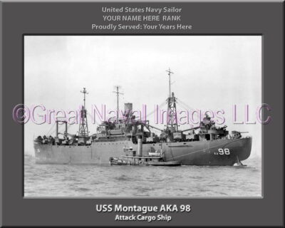 USS Montague AKA 98 Personalized Navy Ship Photo