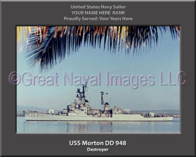 USS Morton DD 948 Personalized Navy Ship Photo