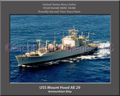USS Mount Hood AE 29 Personalized Navy Ship Photo