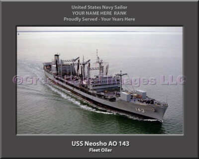 USS Neosho AO 143 Personalized Navy Ship Photo