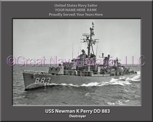 USS Newman K Perry DD 883 Personalized Navy Ship Photo
