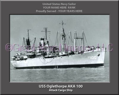 USS Oglethorpe AKA 100 Personalized Navy Ship Photo