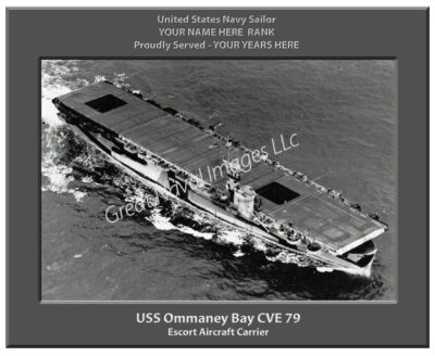 USS Ommaney Bay CVE 79 Personalized Navy Ship Photo