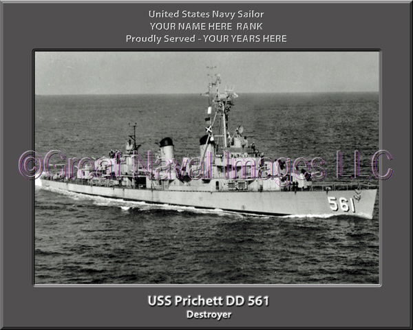 USS Preston DD 795 Personalized Navy Ship Photo