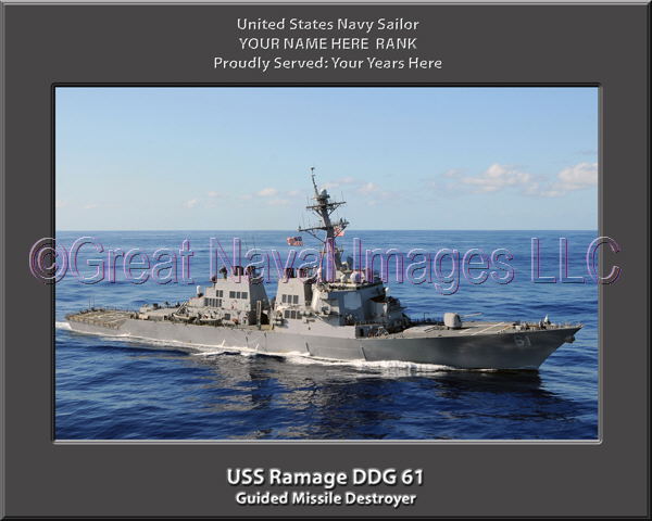 USS Ramage DDG 61 : Personalized Navy Ship Photo ⋆ US Navy Veteran Memories