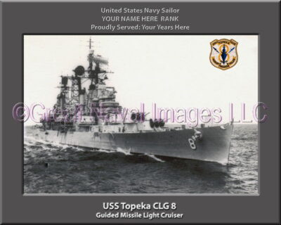 USS Topeka CLG 8 Personalized Navy Ship PHoto