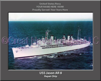 USS Jason AR 8 Personalized Navy Ship Photo