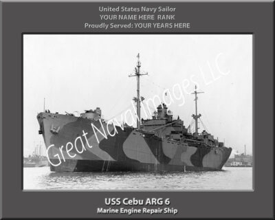 USS Cebu ARG 6 Personalized Navy Ship Photo