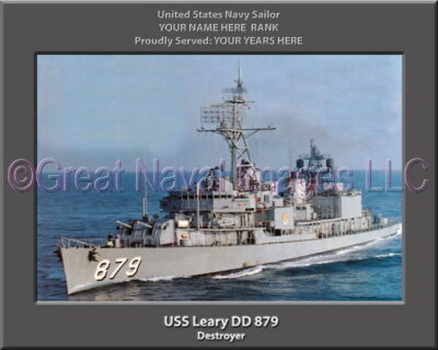 USS Leary DD 879 Personalized Navy Ship Photo