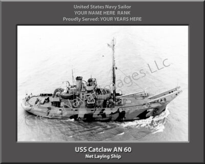 USS Catclaw AN 60 Personalized Navy Ship Photo