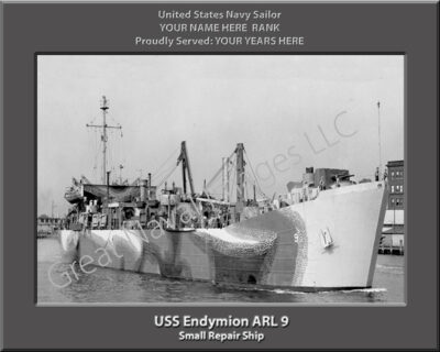 USS Endymion ARL 9 Personalized Navy Ship Photo
