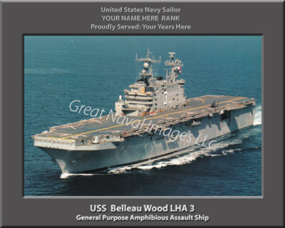 USS Belleau Wood LHA 3 Personalized Navy Ship Photo