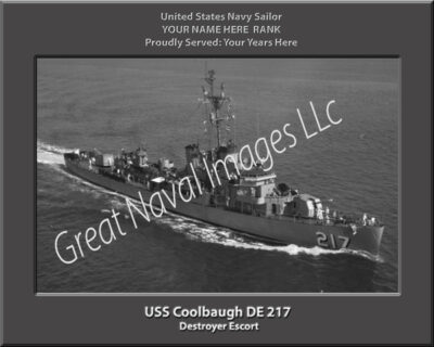 USS Coolbaugh DE 217 Personalized Navy Ship Photo