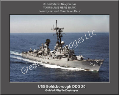 USS Goldsborough DDG 20 Personalized Navy Ship Photo