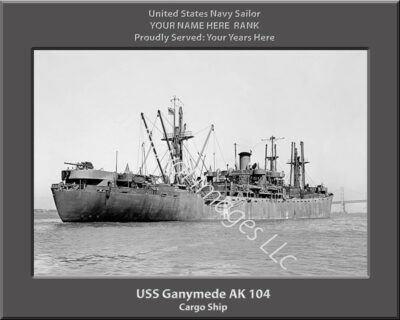 USS Ganymede AK 104 Personalized Navy Ship Photo