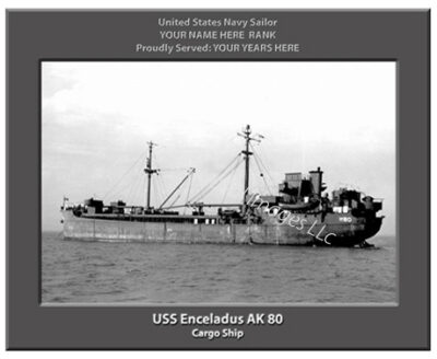 USS Enceladus AK 80 Personalized Navy Ship Photo