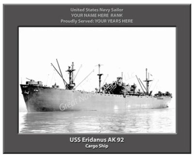 USS Eridanus AK 92 Personalized Navy Ship Photo