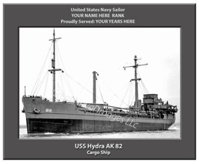 USS Hydra AK 82 Personalized Navy Ship Photo