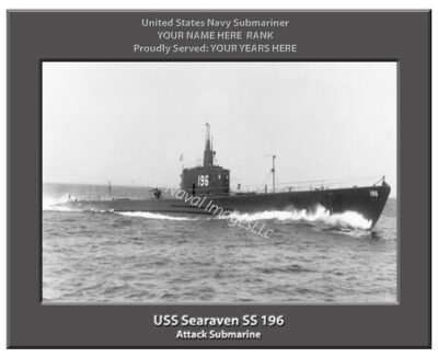 USS Searaven SS 196 Personalized Navy Submarine Photo