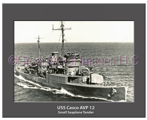 USS Casco AVP 12 Personalized Navy Ship Photo