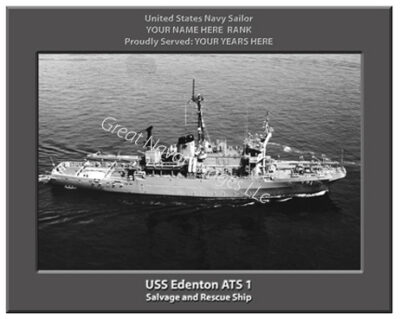 USS Edenton ATS 1 Personalized Navy Ship Photo