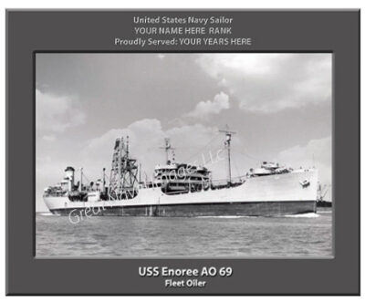 USS Enoree AO 69 Personalized Navy Ship Photo