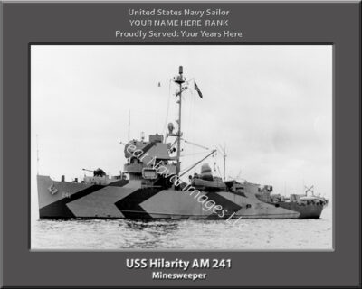 USS ‪Hilarity AM 241 Personalized Navy Ship Photo