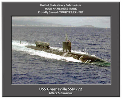 USS Greeneville SSN 772 Personalized Navy Submarine Photo