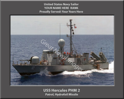 USS Hercules PHM 2 Personalized Navy Ship Photo