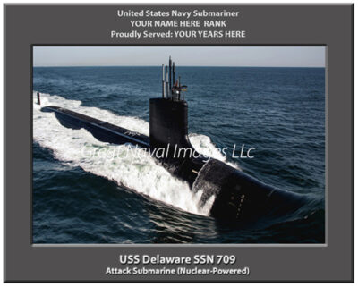 USS Delaware SSN 791 Personalized Navy Submarine Photo