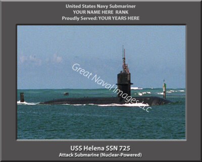 USS Helena SSN 725 Personalized Navy Submarine Photo