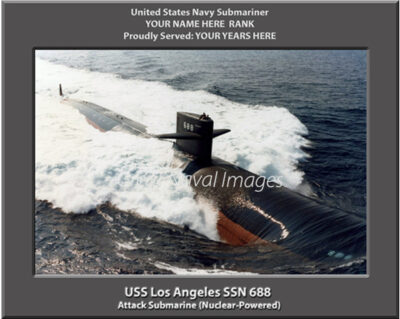 USS Los Angeles SSN 688 Personalized Navy Submarine Photo