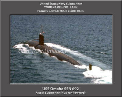 USS Omaha SSN 692 Personalized Navy Submarine Photo
