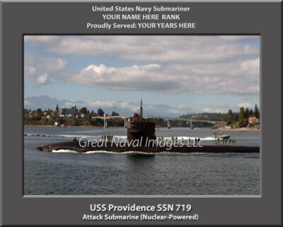 USS Providence SSN 719 Personalized Navy Submarine Photo