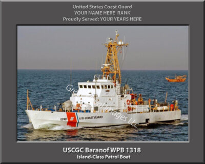 USCGC Baranof WPB 1318 Personalized Coast Giard Cutter Photo
