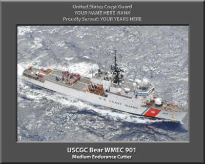 USCGC Bear WMEC 901 Personalized Coast Guard Cutter Photo