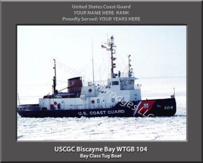 USCGC Biscayne Bay WTGB 104 Personalized Coast Guad Cutter Photo
