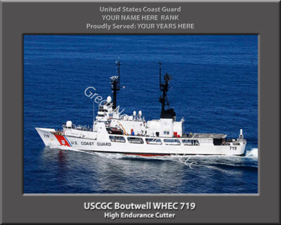 USCGC Boutwell WHEC 719 Personalized Coast Guard Cutter Photo