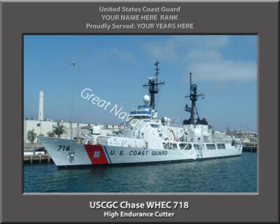 USCGC Chase WHEC 718 Personalized Navy Ship Photo