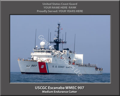 USCGC Escanaba WMEC 907 Personalized Coast Guard Photo