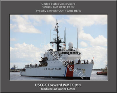 USCGC Forward WMEC 911 Personalized Coast Guard Photo