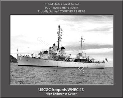 USCGC Iroquois WHEC 43 Personalized Coast Guard Photo