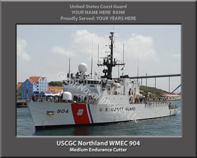 USCGC Northland WMEC 904 Personalized Coast Guard Cutter Print