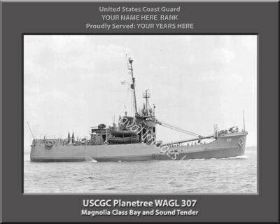 USCGC Planetree WAGL 307 Personalized Coast Guard Cutter Print