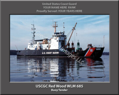 USCGC Red Wood WLM 685 Personalized Coast Guard Cutter Print