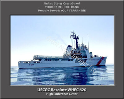 USCGC Resolute WHEC 620 Personalized Coast Guard Cutter Print