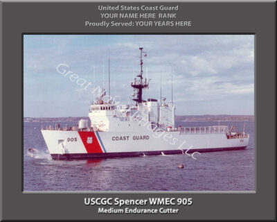 USCGC Spencer WMEC 905 Personalized Coast Guard Print